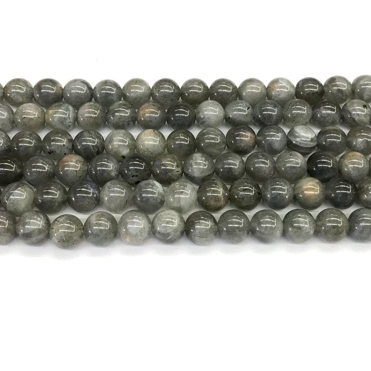 CLB42 Labradorite Gemstone Beads Smooth Round 8mm 15.5" Strand