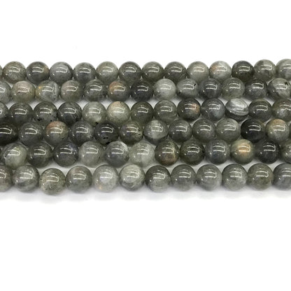 CLB42 Labradorite Gemstone Beads Smooth Round 8mm 15.5" Strand