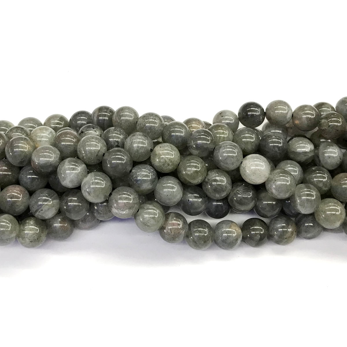 CLB42 Labradorite Gemstone Beads Smooth Round 8mm 15.5" Strand