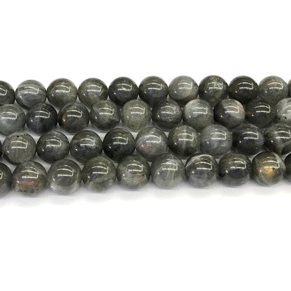 CLB44 Labradorite Gemstone Beads Smooth Round 12mm 15.5" Strand