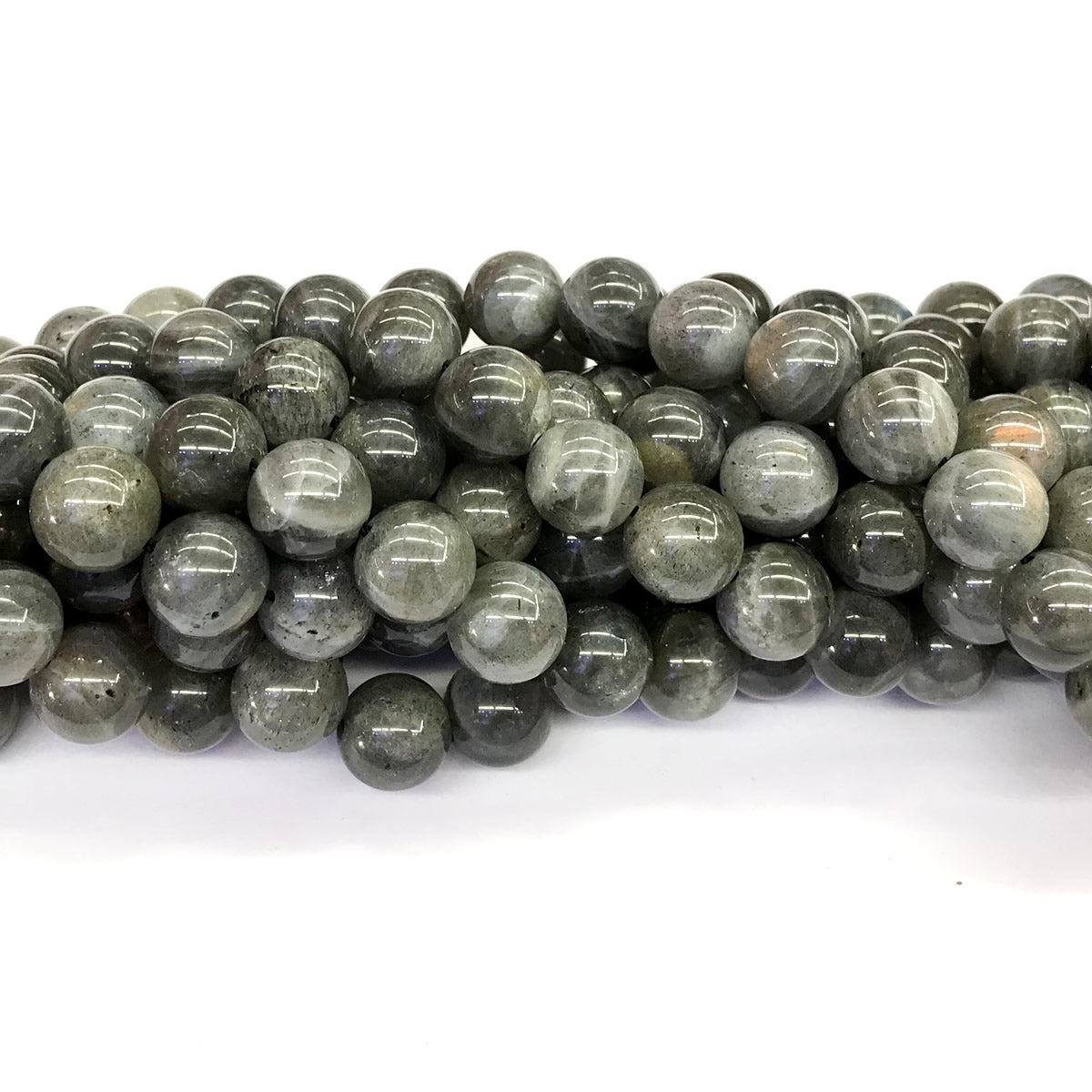 CLB44 Labradorite Gemstone Beads Smooth Round 12mm 15.5" Strand