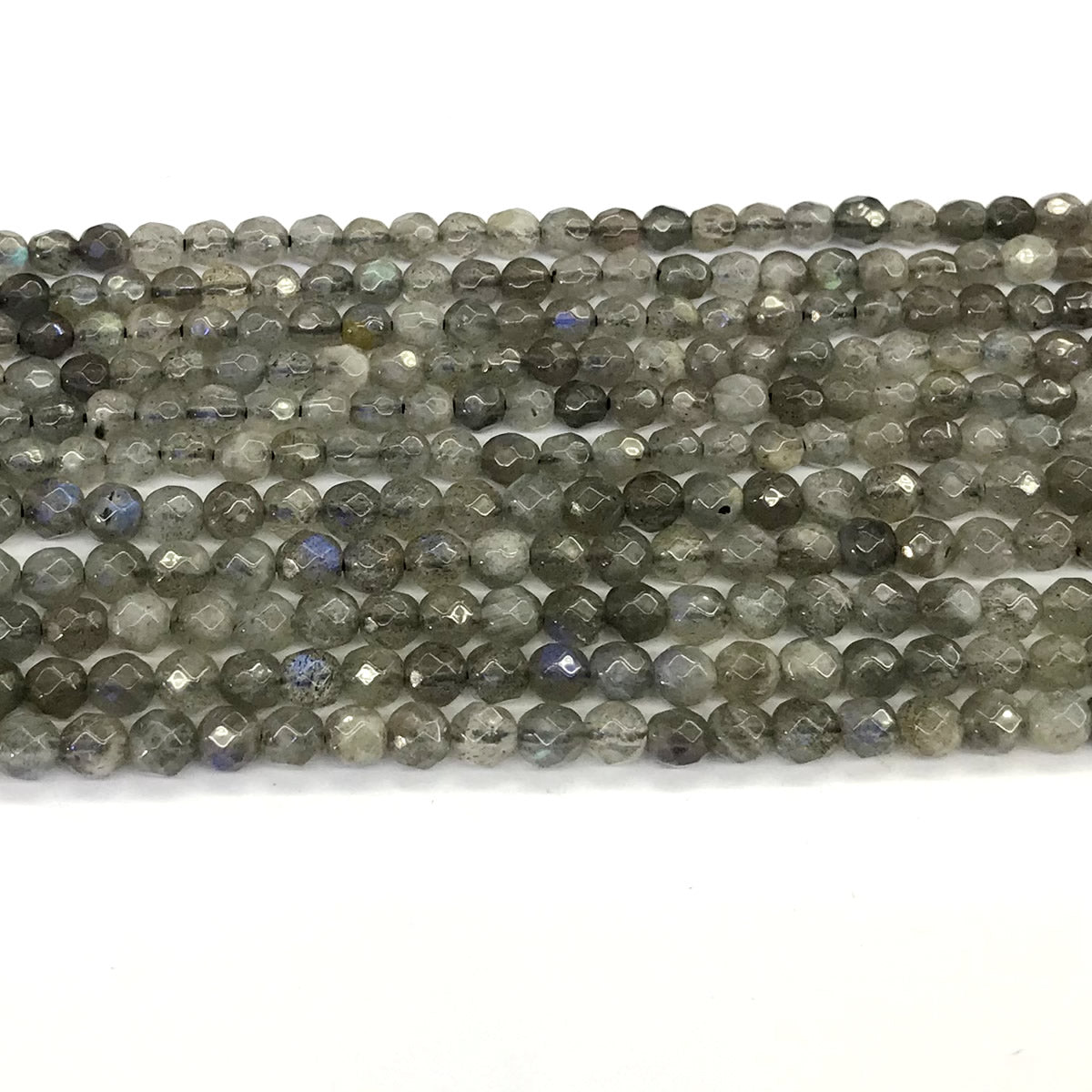 CLB48 Labradorite Gemstone Beads Faceted Round 4mm 15.5" Strand