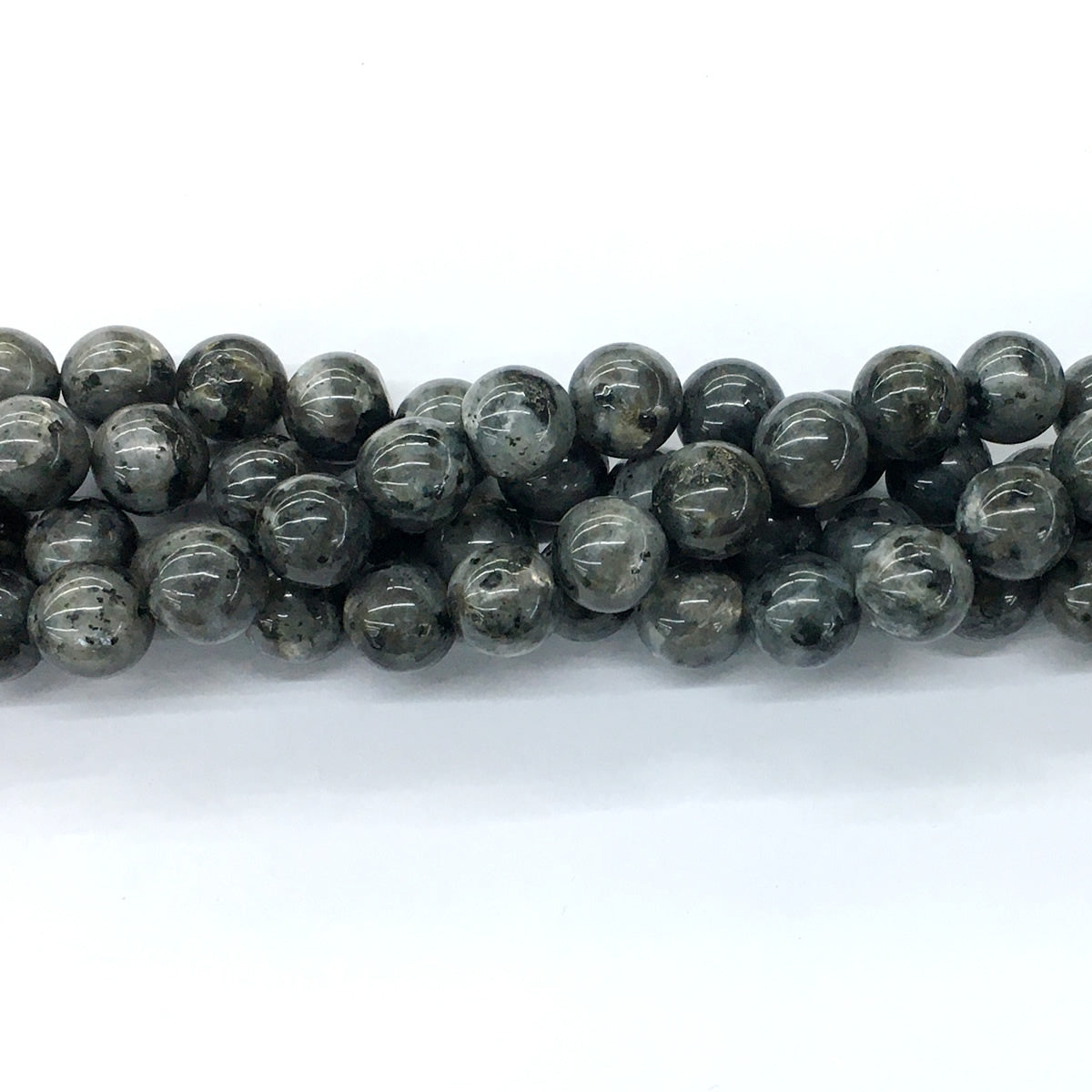 CLB59 Black Labradorite Beads Smooth Round 12mm 15.5" Strand