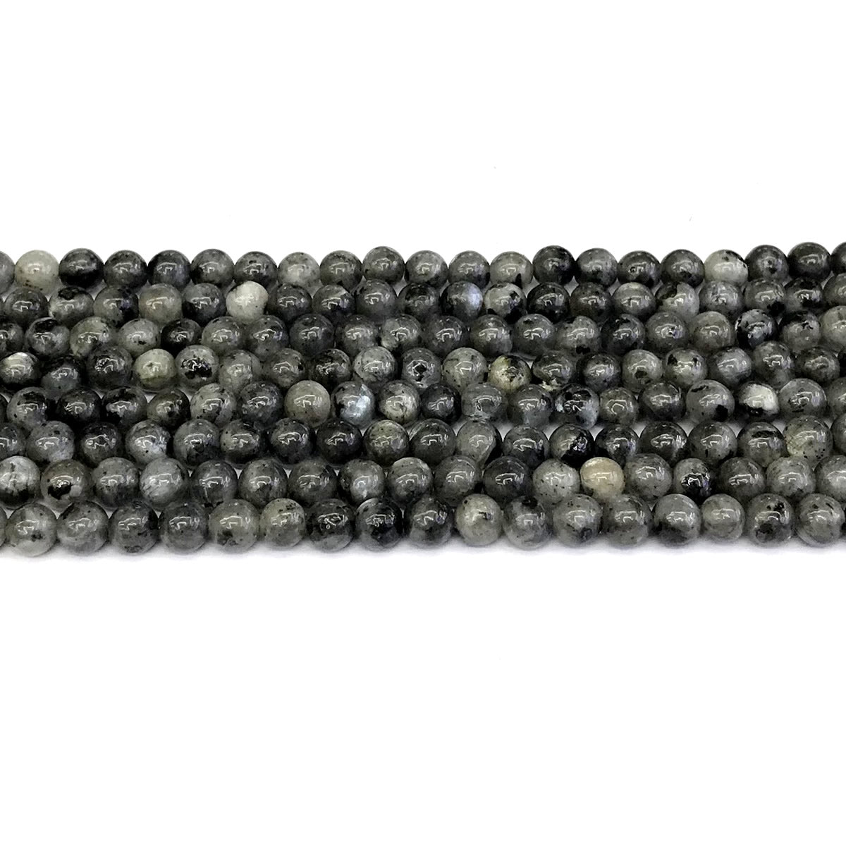 CLB81 Black Labradorite Gemstone Beads Smooth Round 4mm 15" Strand