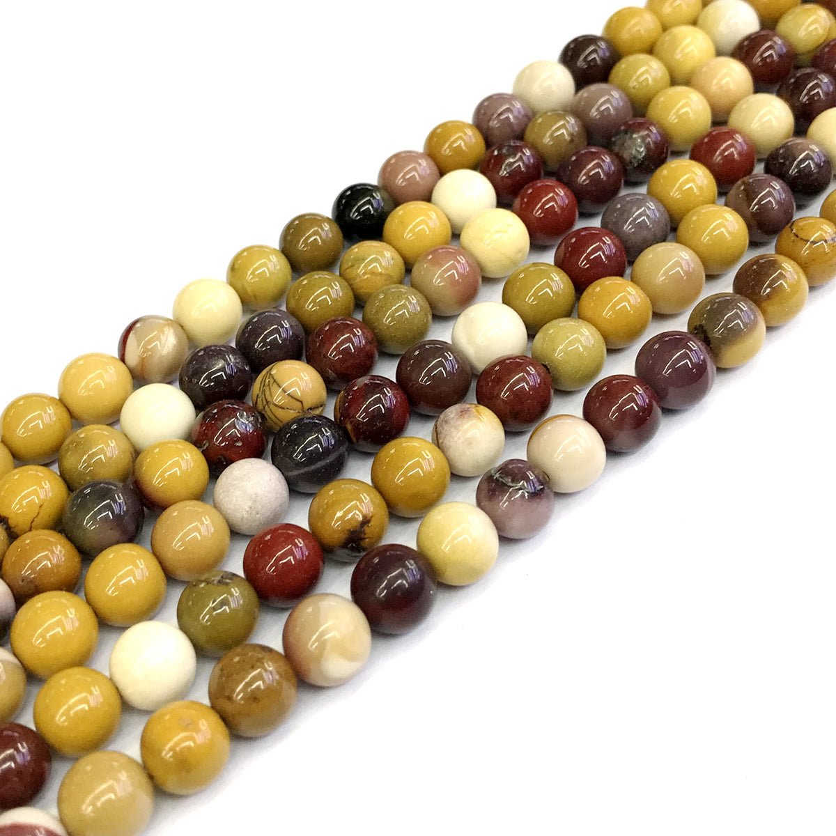 CMK09 Mookaite Gemstone Beads Smooth Round 6mm 15" Strand