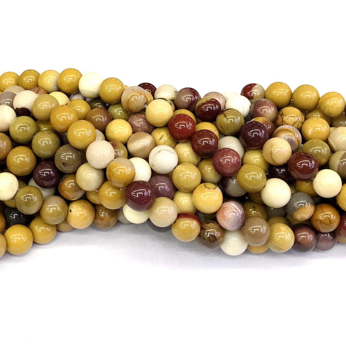 CMK09 Mookaite Gemstone Beads Smooth Round 6mm 15" Strand