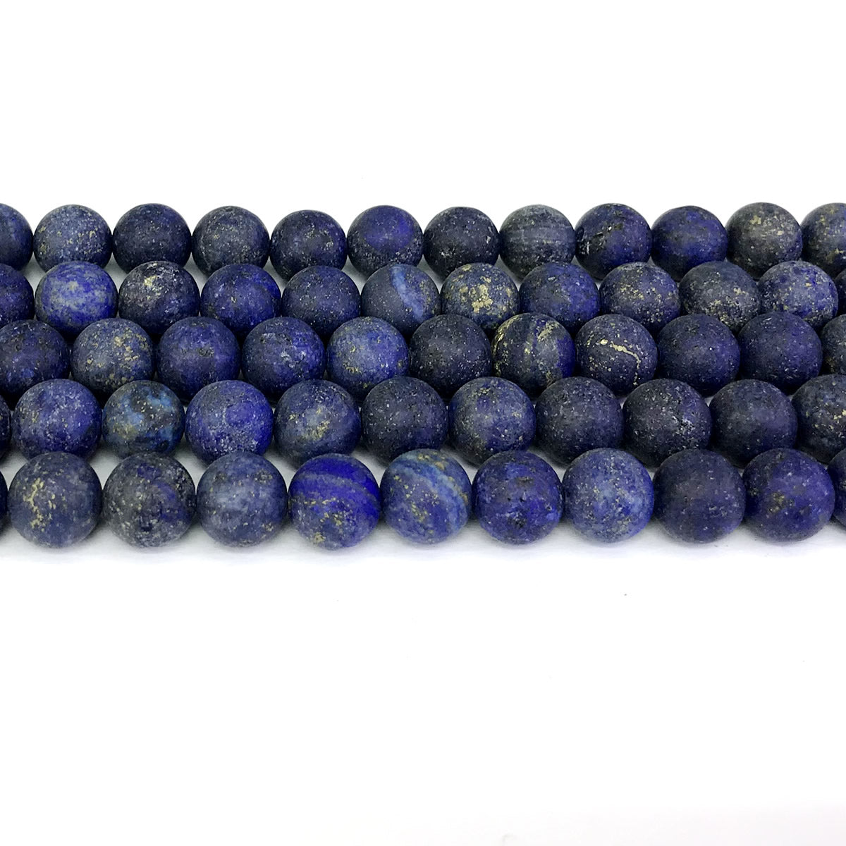 CNL05 Lapis Lazuli Gemstone Beads Matte Round 12mm 15" Strand