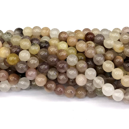 CQU100 Purple Berry Quartz Beads Smooth Round 6mm 15" Strand