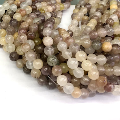 CQU100 Purple Berry Quartz Beads Smooth Round 6mm 15" Strand