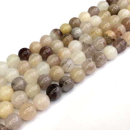 CQU102 Purple Berry Quartz Beads Smooth Round 10mm 15" Strand