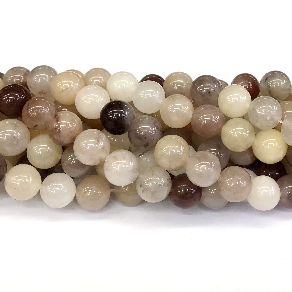 CQU103 Purple Berry Quartz Beads Smooth Round 12mm 15" Strand