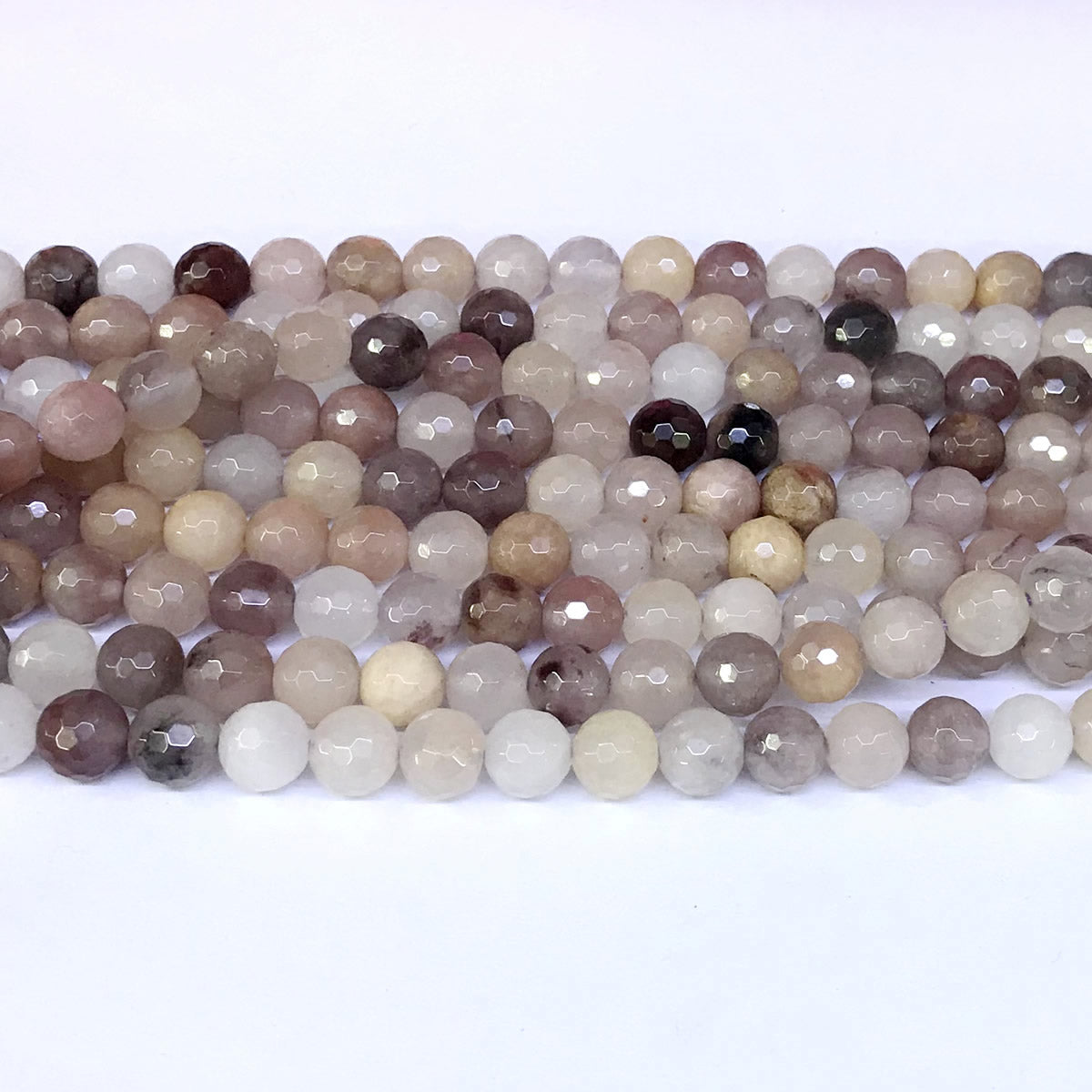 CQU19 Purple Berry Quartz Beads Faceted Round 8mm 15" Strand