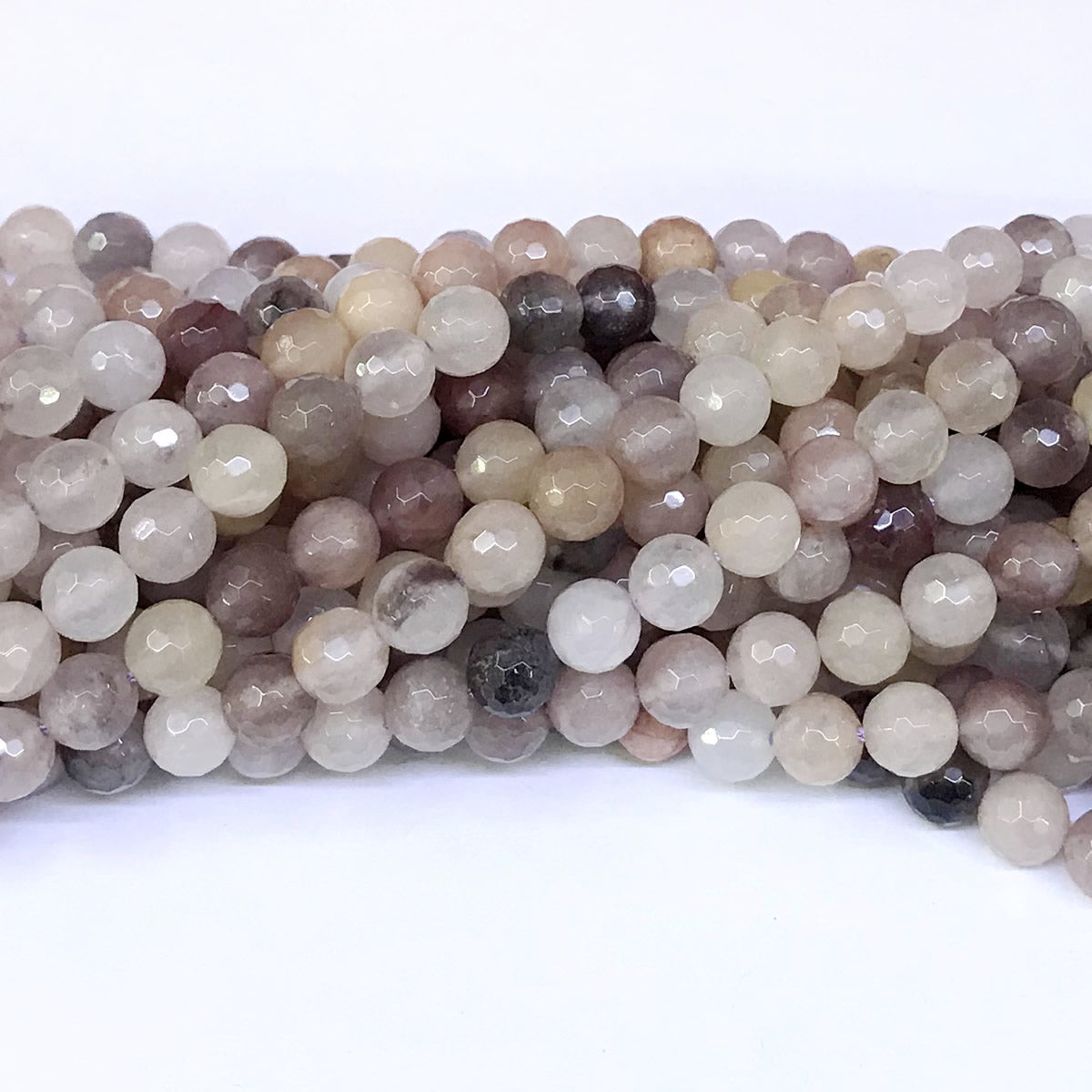 CQU19 Purple Berry Quartz Beads Faceted Round 8mm 15" Strand