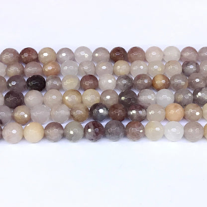 CQU20 Purple Berry Quartz Beads Faceted Round 10mm 15" Strand