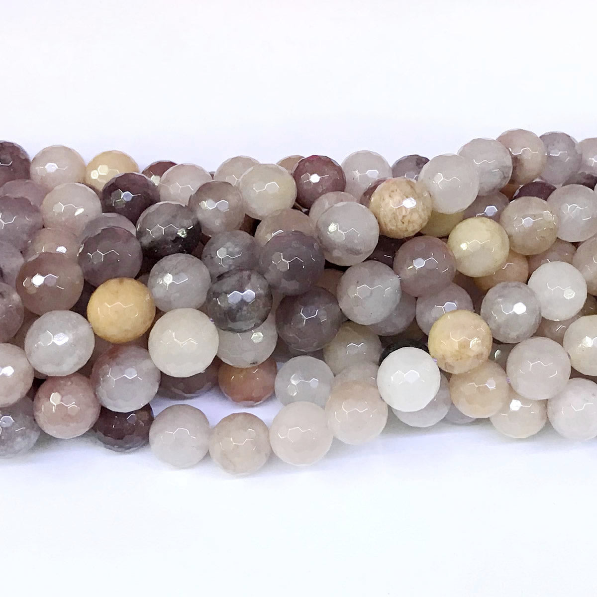 CQU20 Purple Berry Quartz Beads Faceted Round 10mm 15" Strand