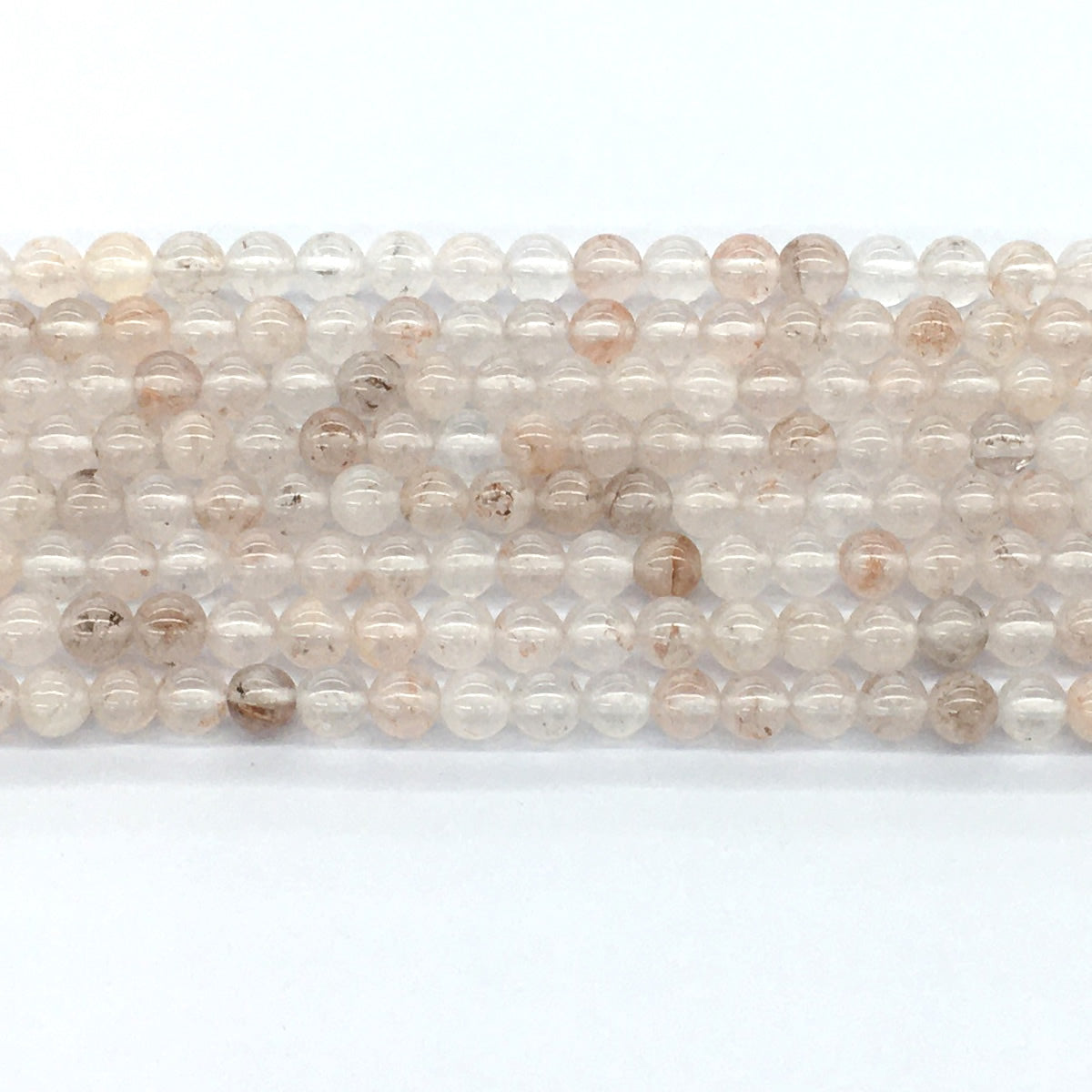 CUQ49 Pink Quartz Beads Smooth Round 6mm 15.5" Strand