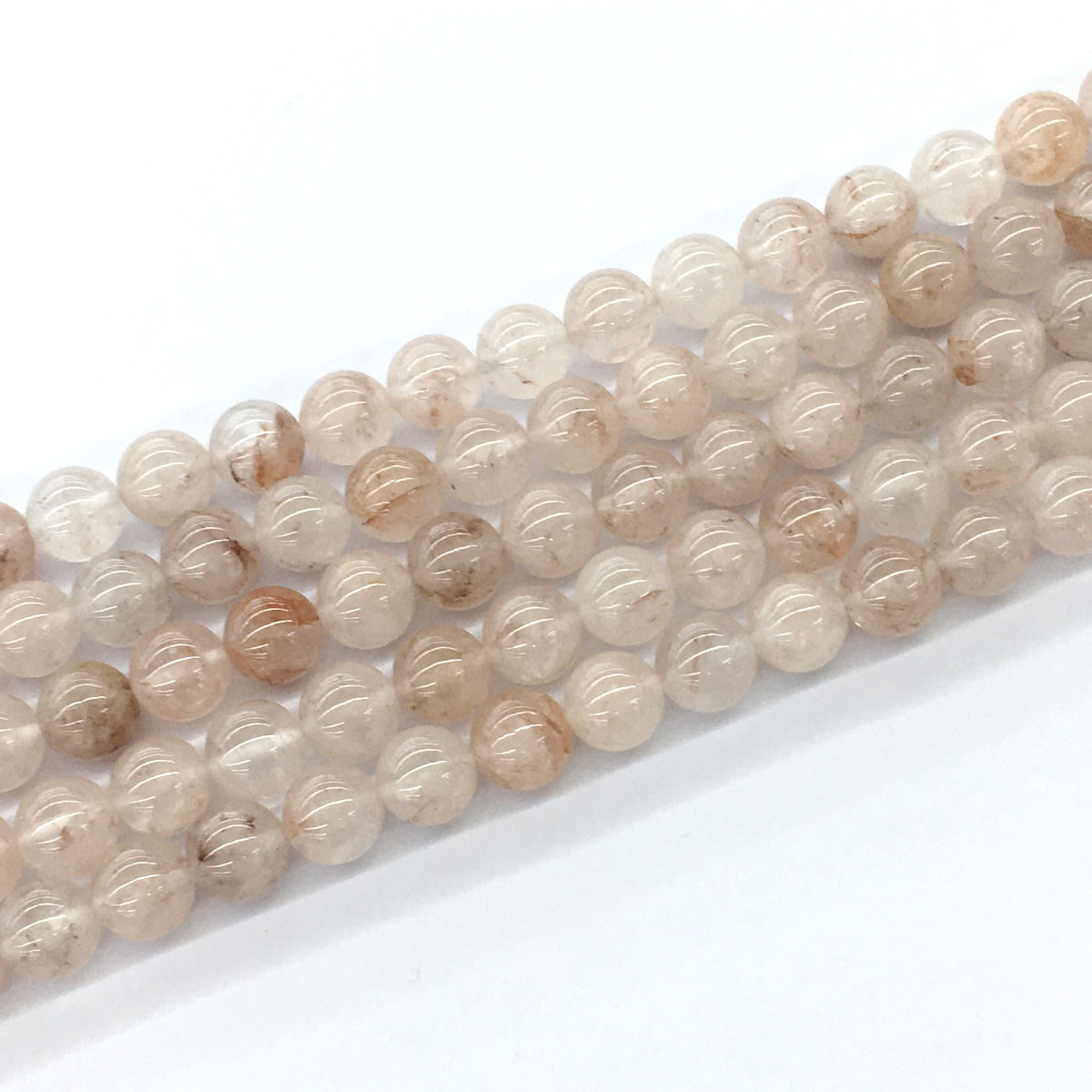 CUQ51 Pink Quartz Beads Smooth Round 10mm 15.5" Strand