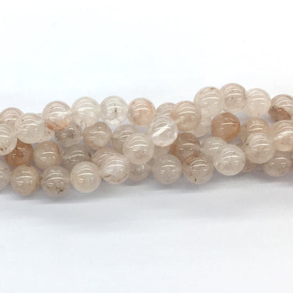 CUQ52 Pink Quartz Beads Smooth Round 12mm 15.5" Strand