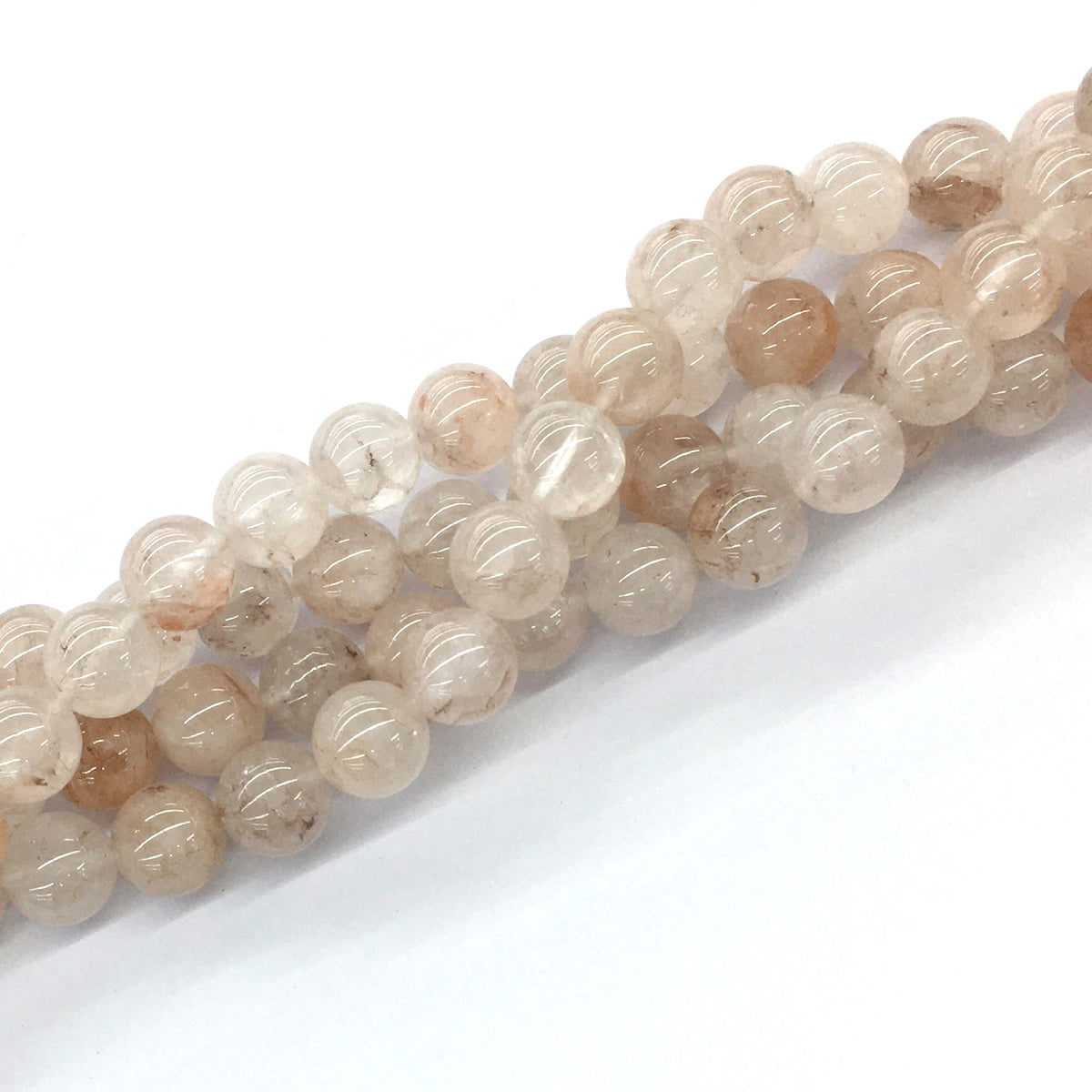 CUQ52 Pink Quartz Beads Smooth Round 12mm 15.5" Strand