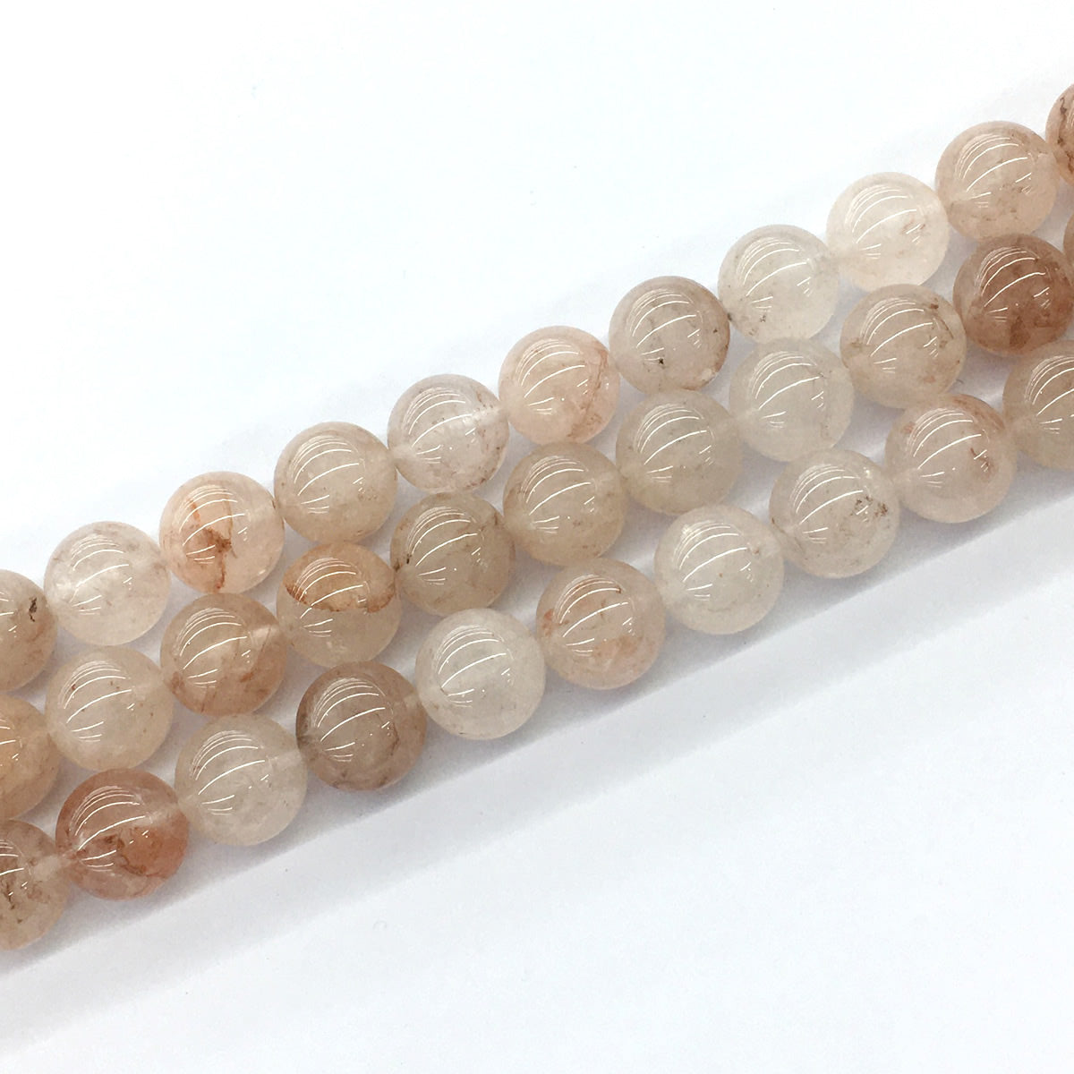 CUQ53 Pink Quartz Beads Smooth Round 14mm 15.5" Strand