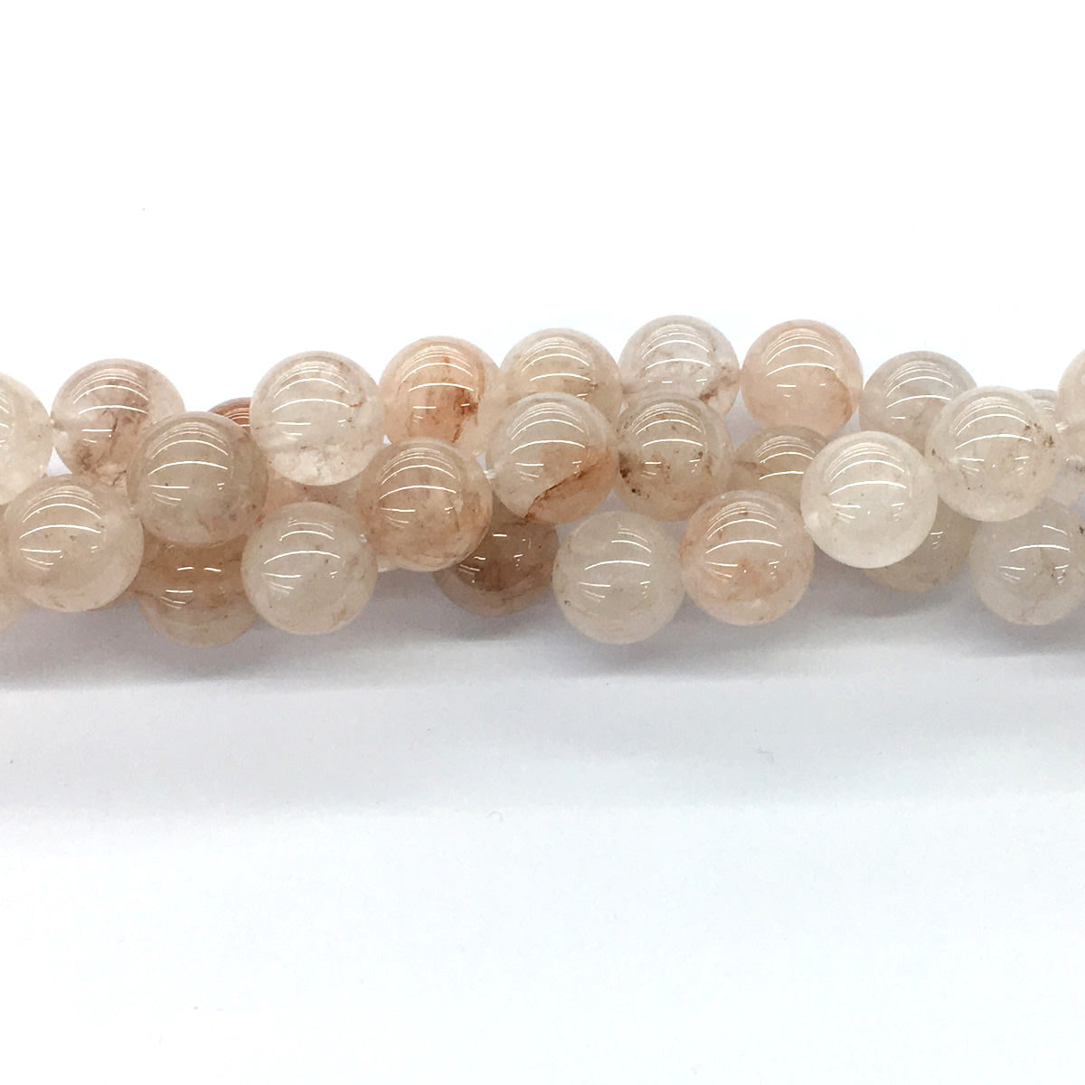 CUQ53 Pink Quartz Beads Smooth Round 14mm 15.5" Strand