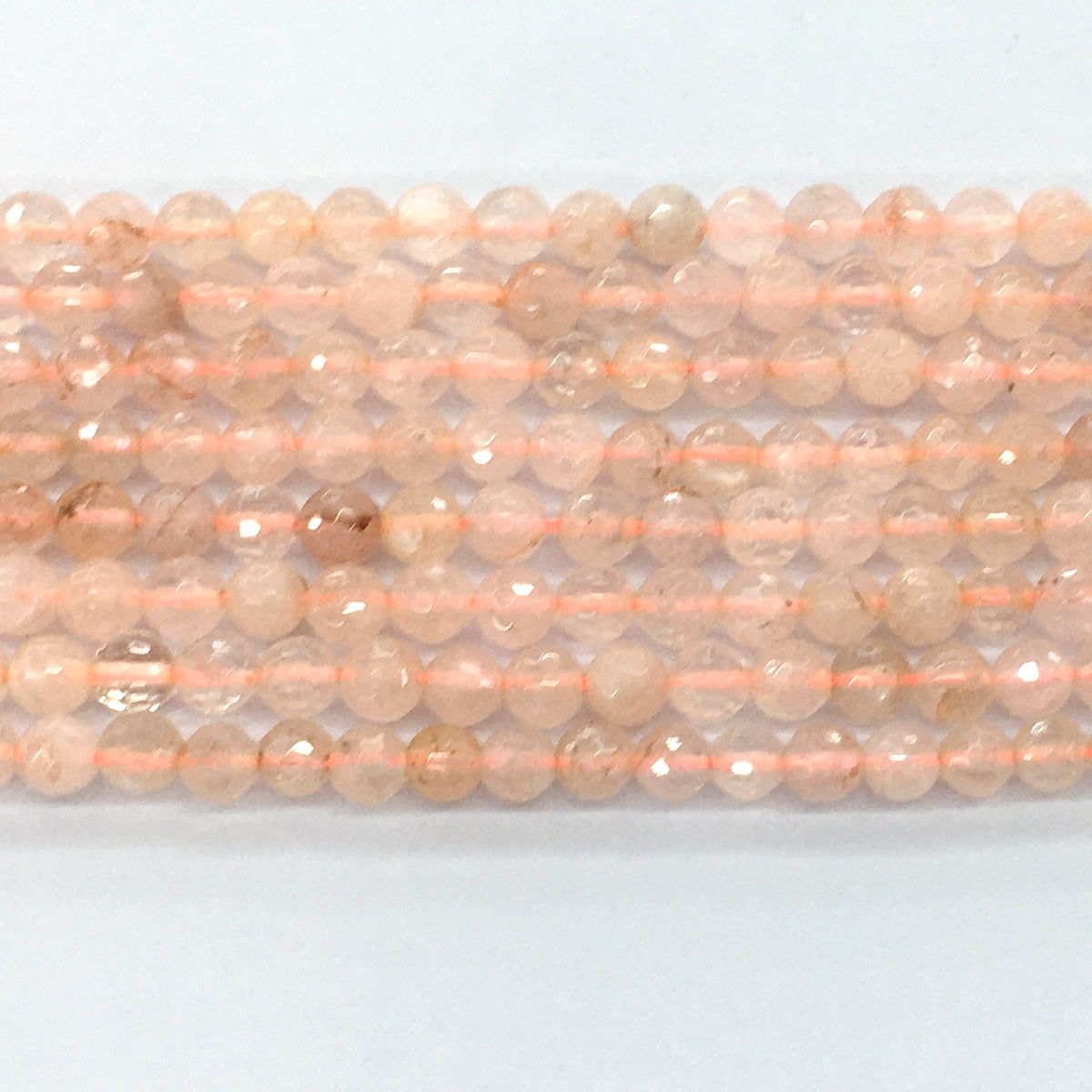 CUQ57 Pink Quartz Beads Faceted Round 6mm 15.5" Strand