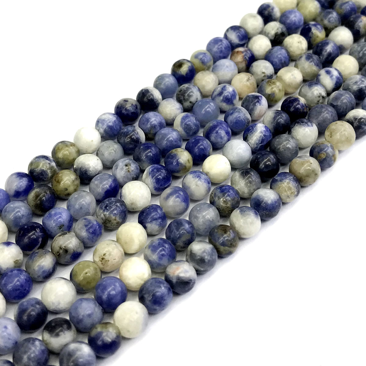 CSO17 Sodalite Gemstone Beads Smooth Round 6mm 15" Strand