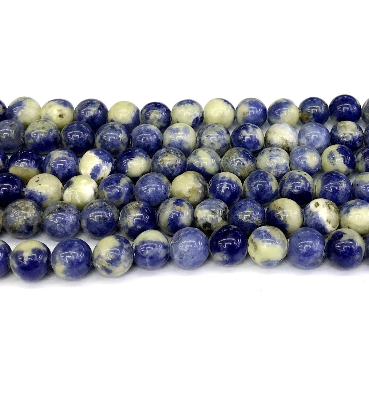 CSO20 Sodalite Gemstone Beads Smooth Round 12mm 15" Strand