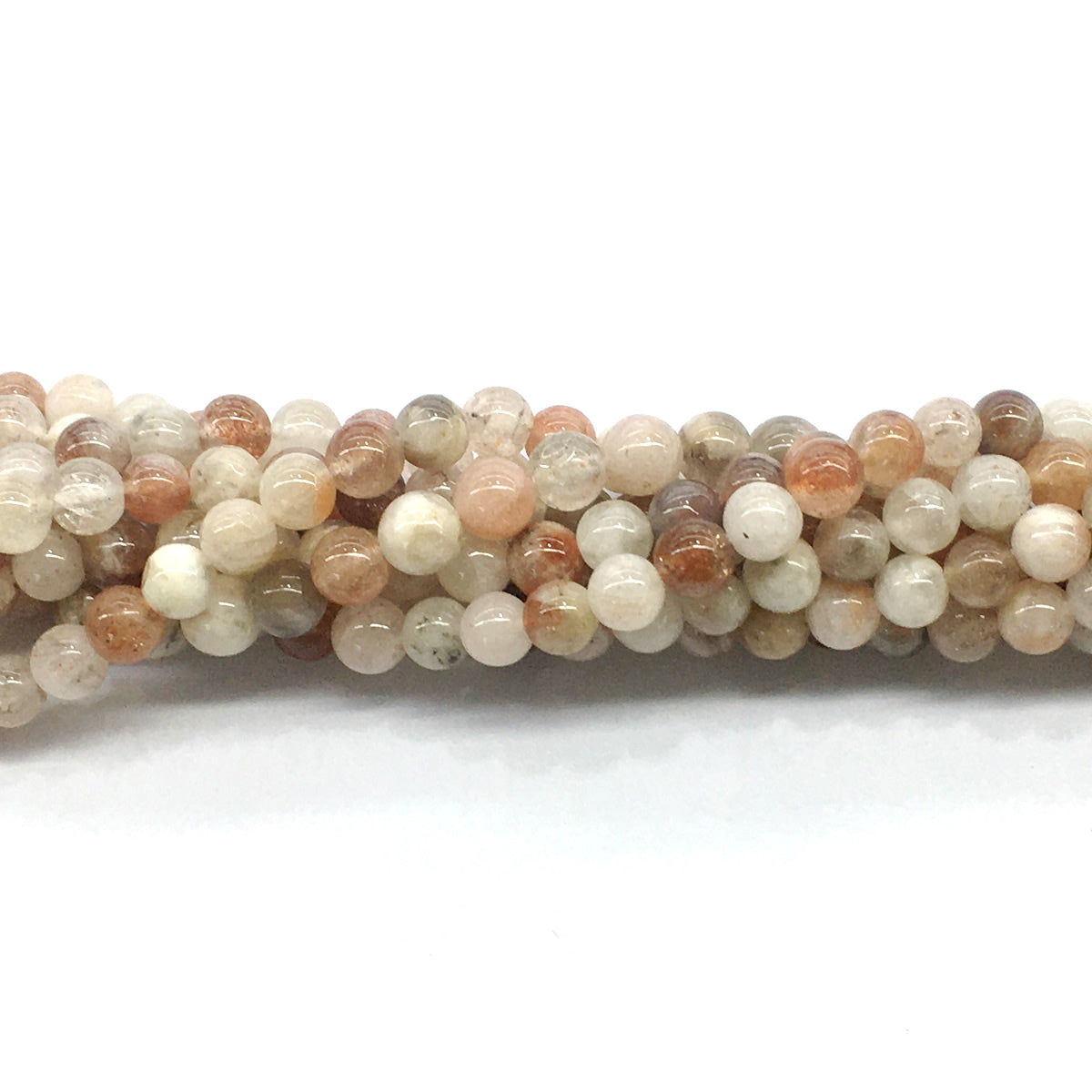 CSS02 Golden Sunstone Beads Smooth Round 6mm 15.5" Strand