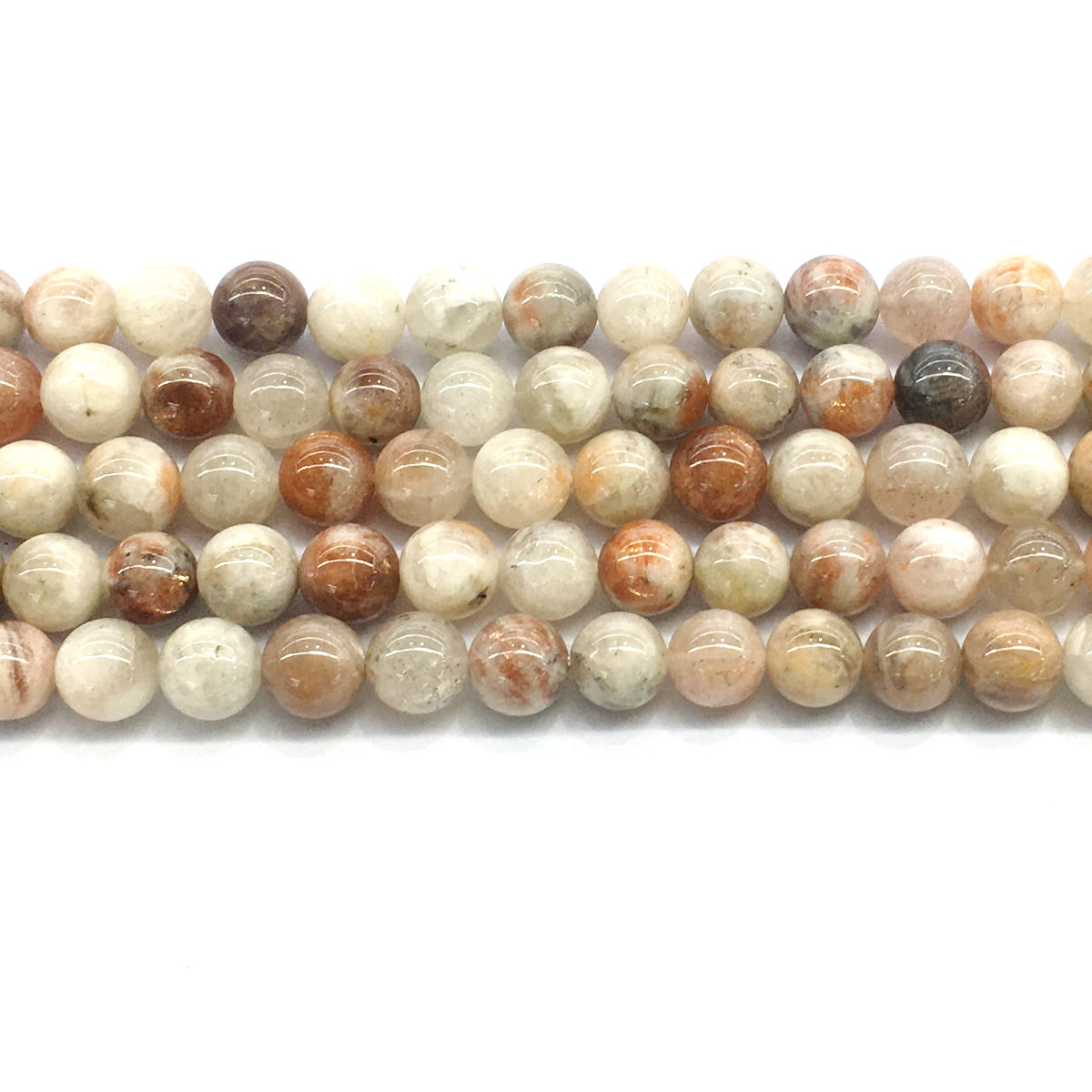 CSS04 Golden Sunstone Beads Smooth Round 10mm 15.5" Strand