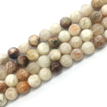 CSS05 Golden Sunstone Beads Smooth Round 12mm 15.5" Strand