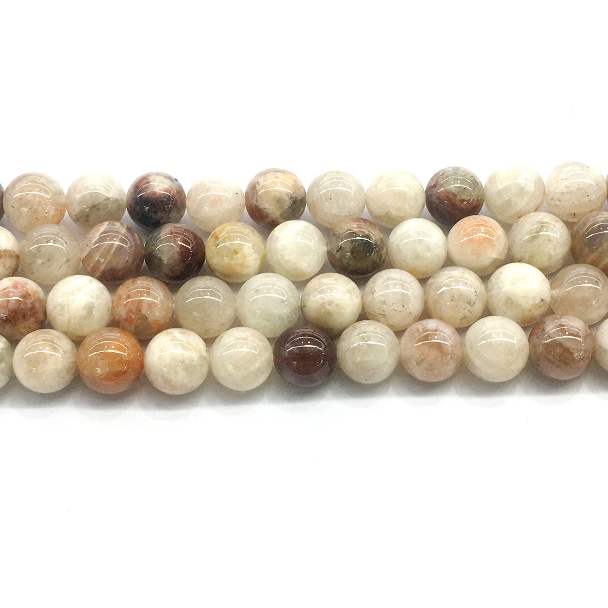 CSS05 Golden Sunstone Beads Smooth Round 12mm 15.5" Strand