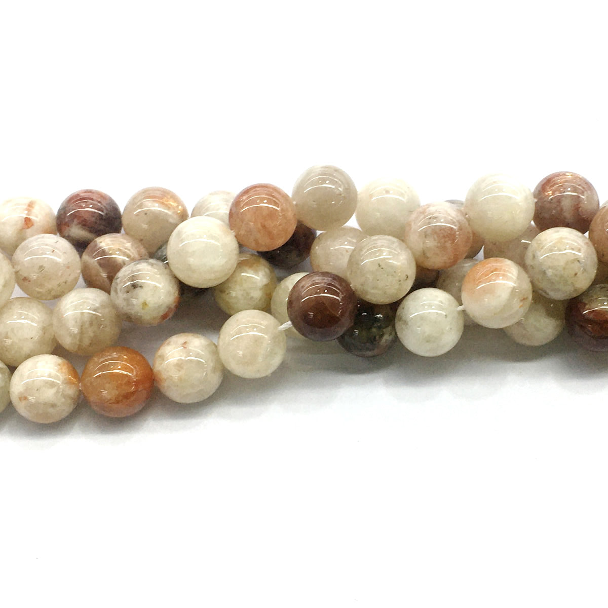 CSS05 Golden Sunstone Beads Smooth Round 12mm 15.5" Strand