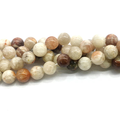 CSS05 Golden Sunstone Beads Smooth Round 12mm 15.5" Strand