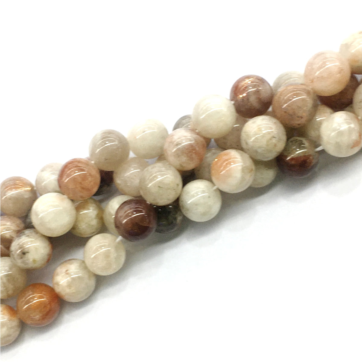 CSS05 Golden Sunstone Beads Smooth Round 12mm 15.5" Strand