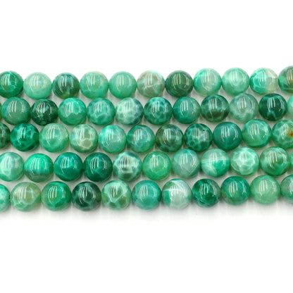 CAG24 Peafowl Agate Beads Smooth Round 12mm 15.5" Strand