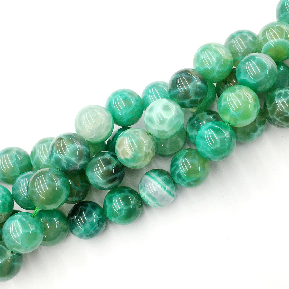 CAG25 Peafowl Agate Beads Smooth Round 14mm 15.5" Strand